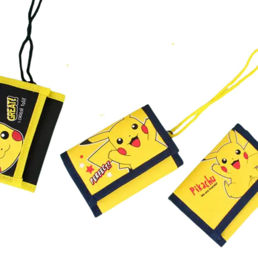 Kinder Halsgeldbörse mit Klettverschluss 'Pokémon Pikachu'