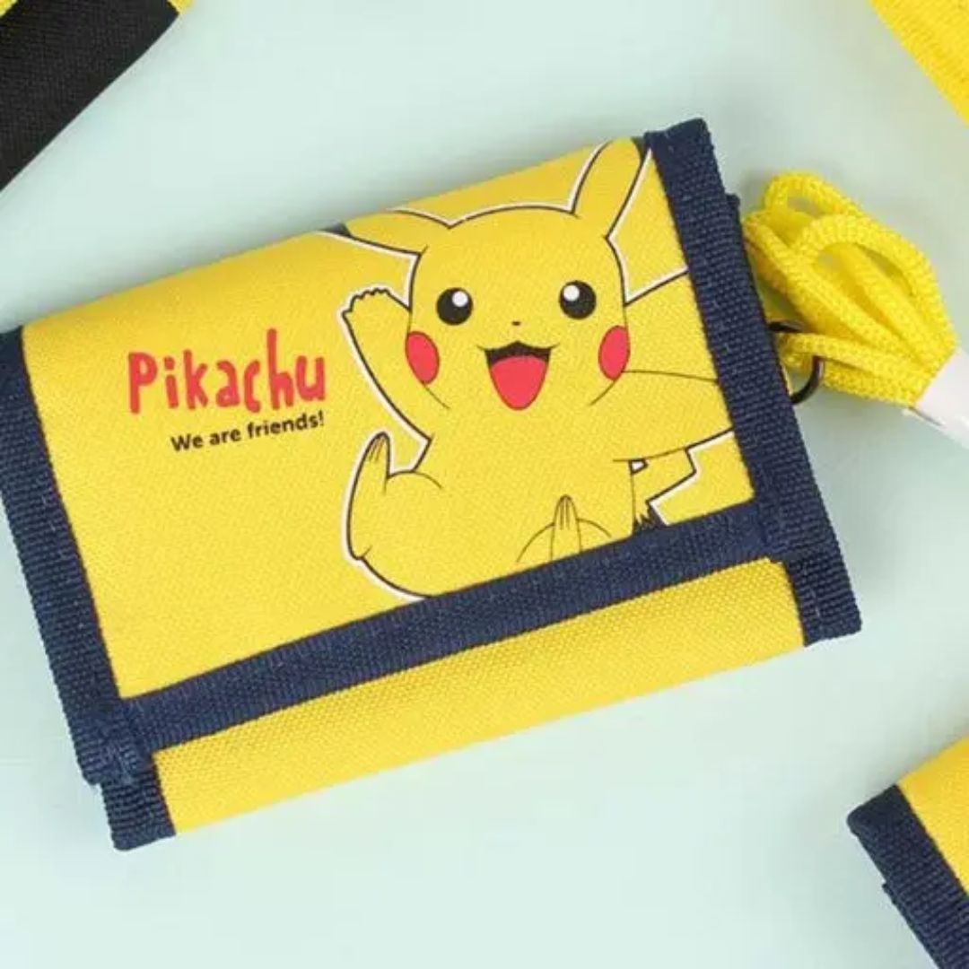 Kinder Halsgeldbörse mit Klettverschluss 'Pokémon Pikachu'