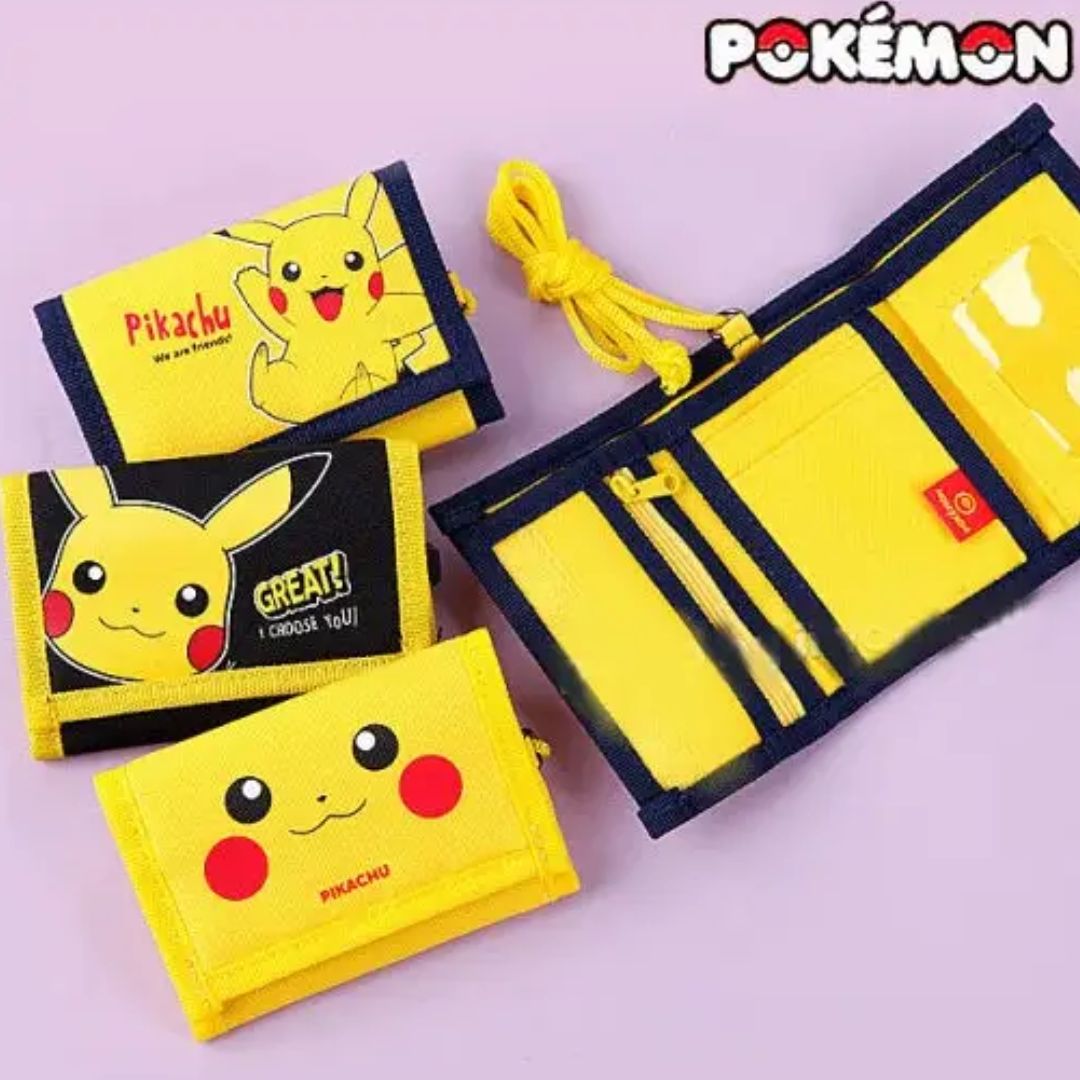 Kinder Halsgeldbörse mit Klettverschluss 'Pokémon Pikachu'