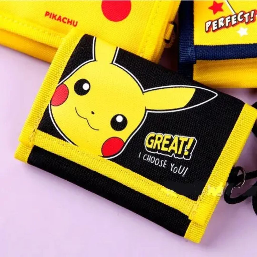 Kinder Halsgeldbörse mit Klettverschluss 'Pokémon Pikachu'
