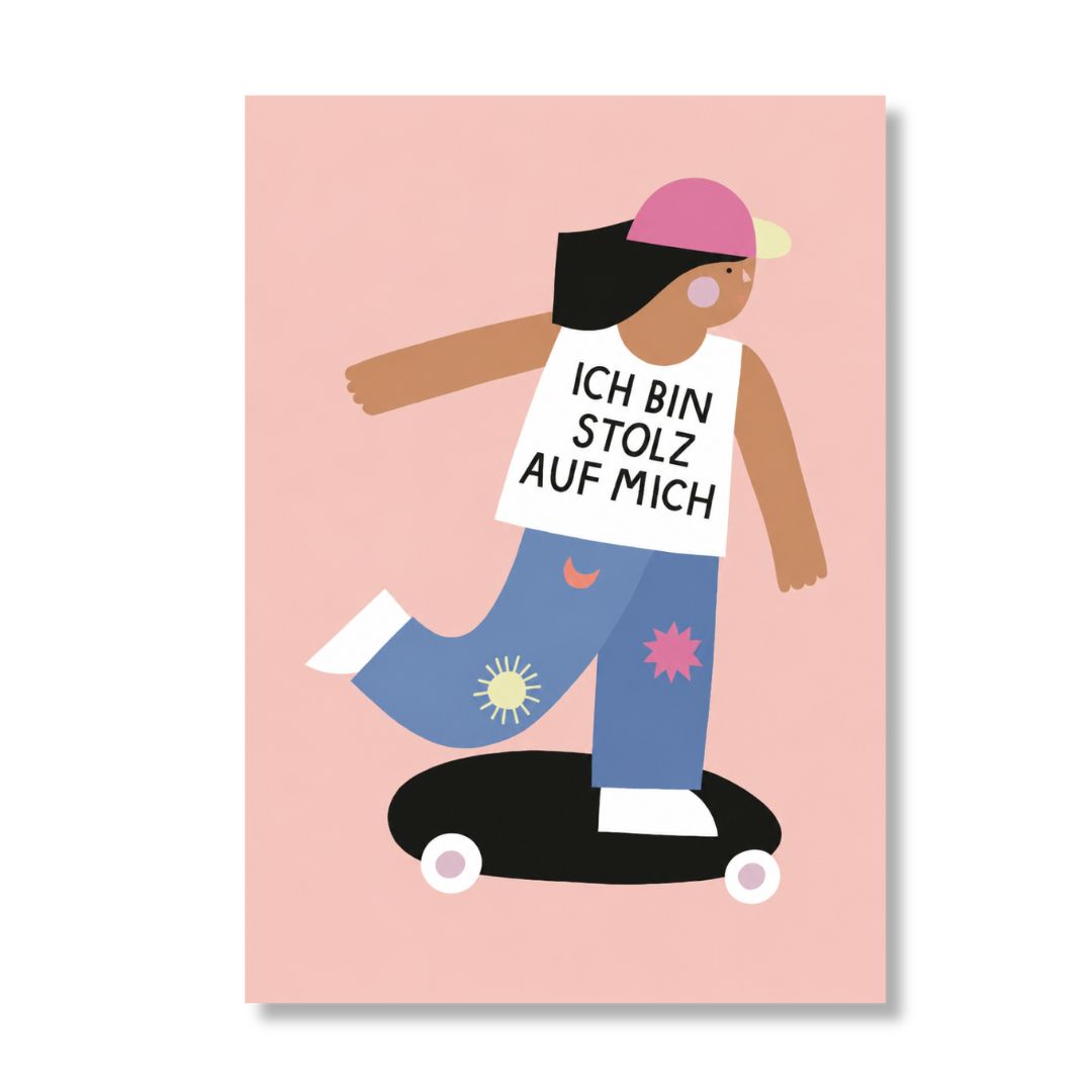 Postkarte 'Ich bin stolz auf mich'