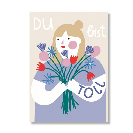 Postkarte 'Du bist toll'