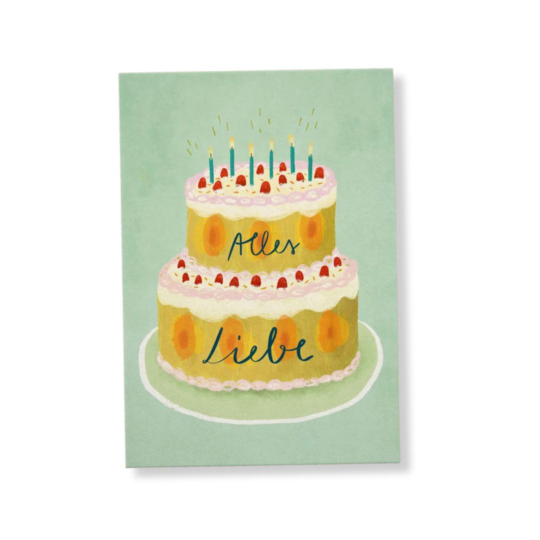 Postkarte 'Alles Liebe'