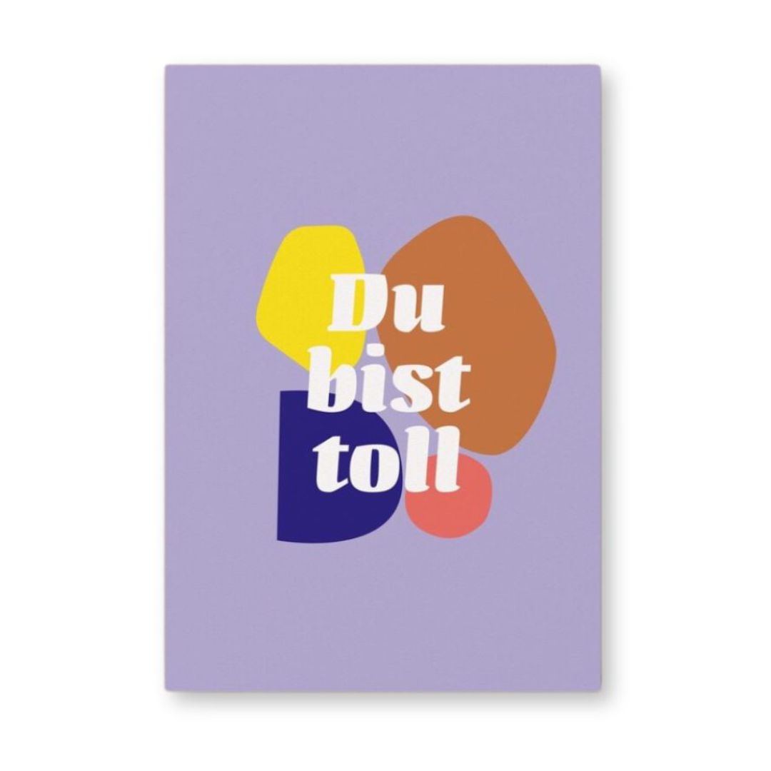 Postkarte 'Du bist toll'