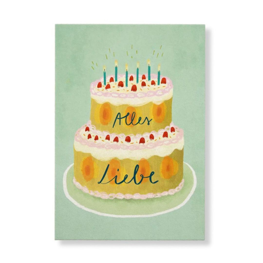 Postkarte 'Alles Liebe'