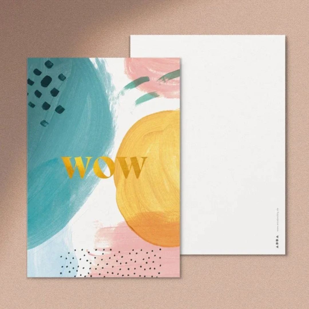 Postkarte 'WOW'
