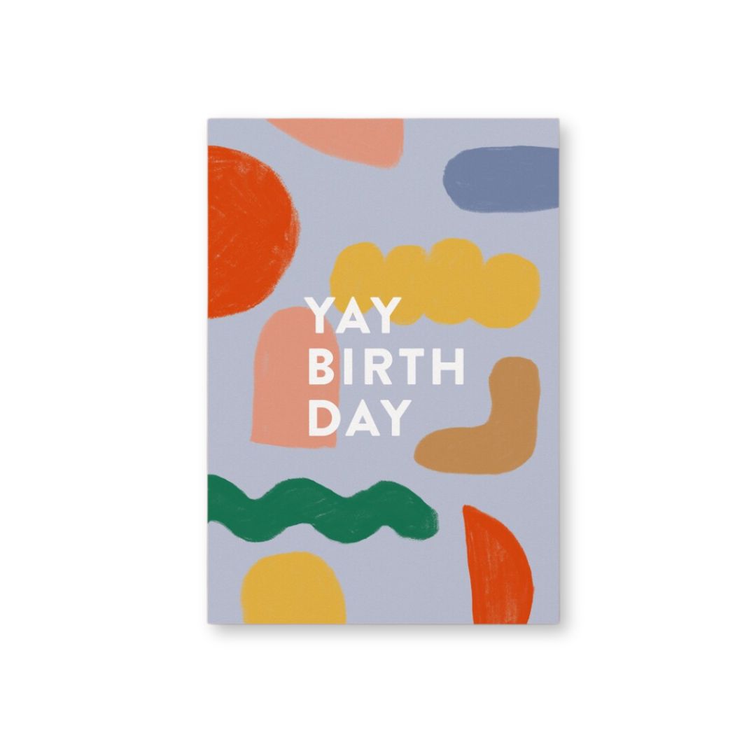 Postkarte Yay Birthday