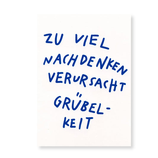 Postkarte 'Grübelkeit'