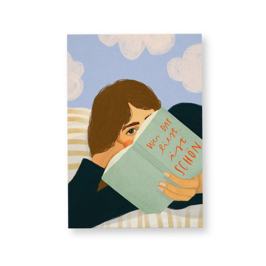 Postkarte 'Wer das liest ist schön'