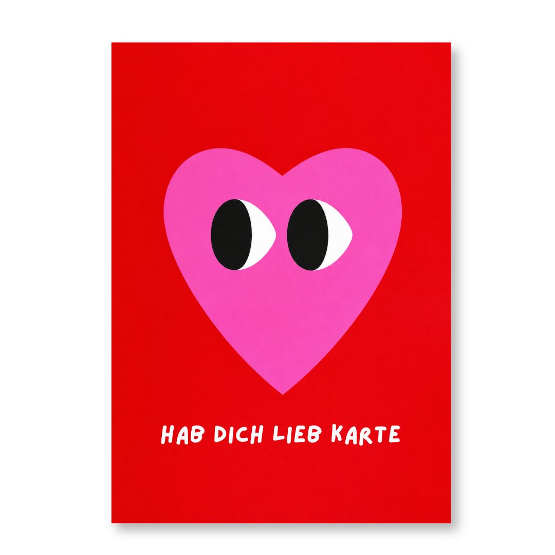 Postkarte 'HAB DICH LIEB KARTE'