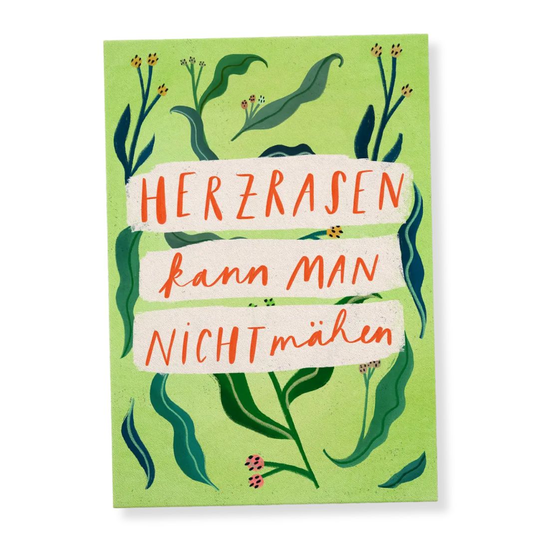 Postkarte 'Herzrasen'