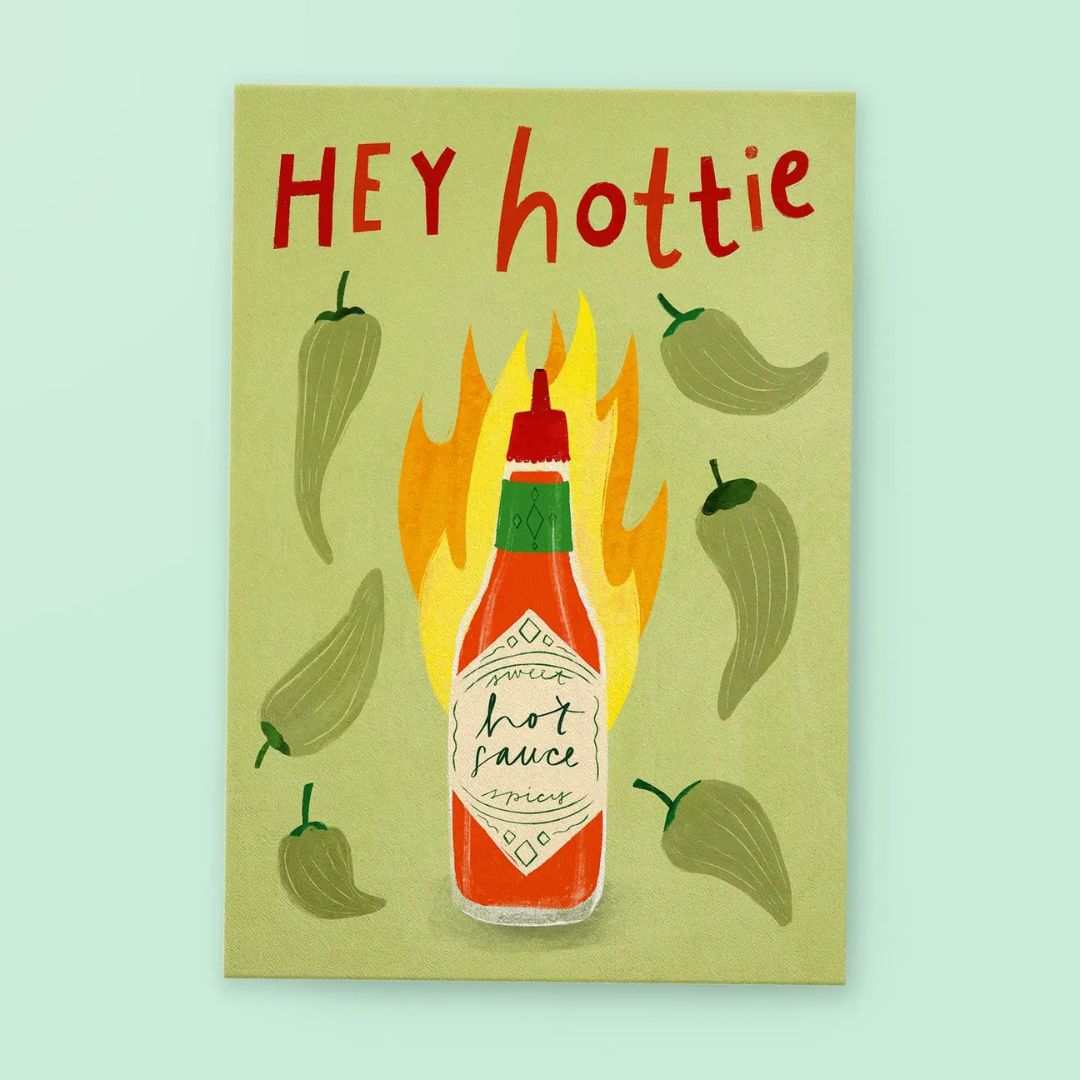 Postkarte 'Hottie'