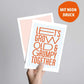 Postkarte mit Neondruck Let's grow old & grumpy together'