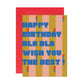 Postkarte mit Umschlag 'Happy Birthday Bla' Hochformat