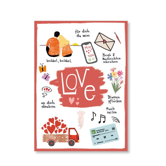 Postkarte 'Liebe'