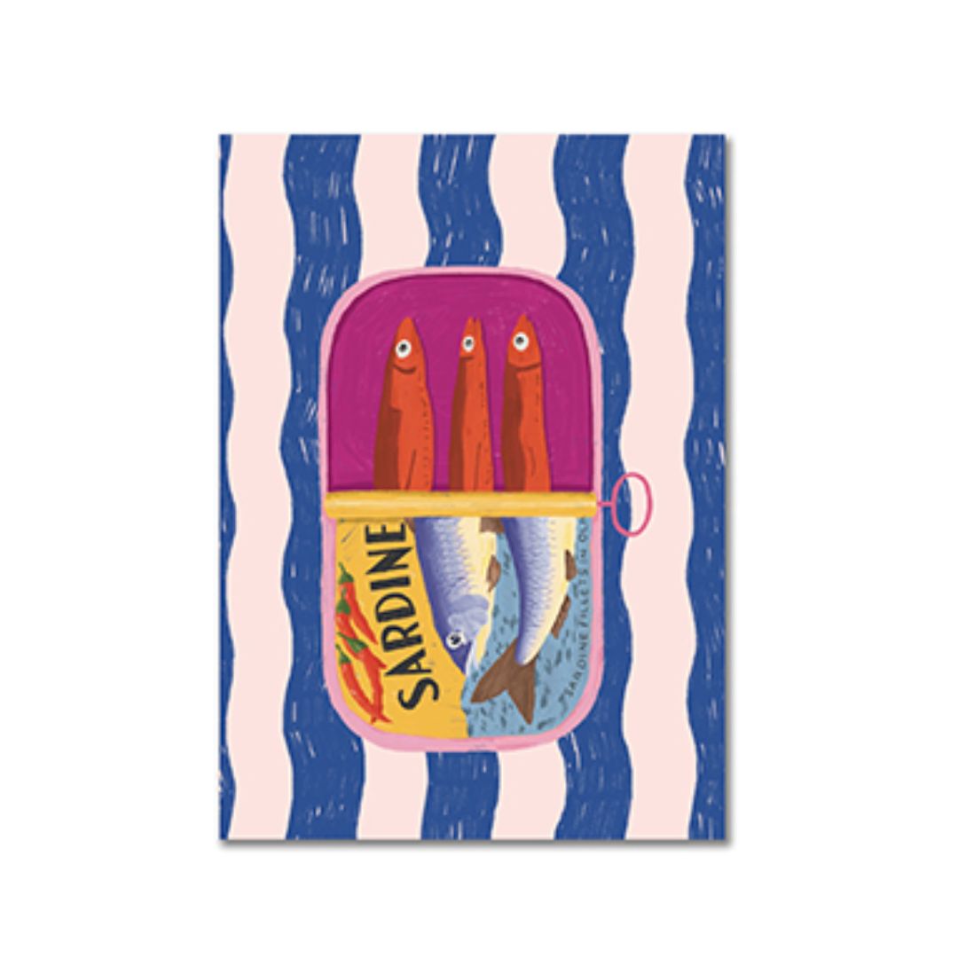 Postkarte 'Sardine'