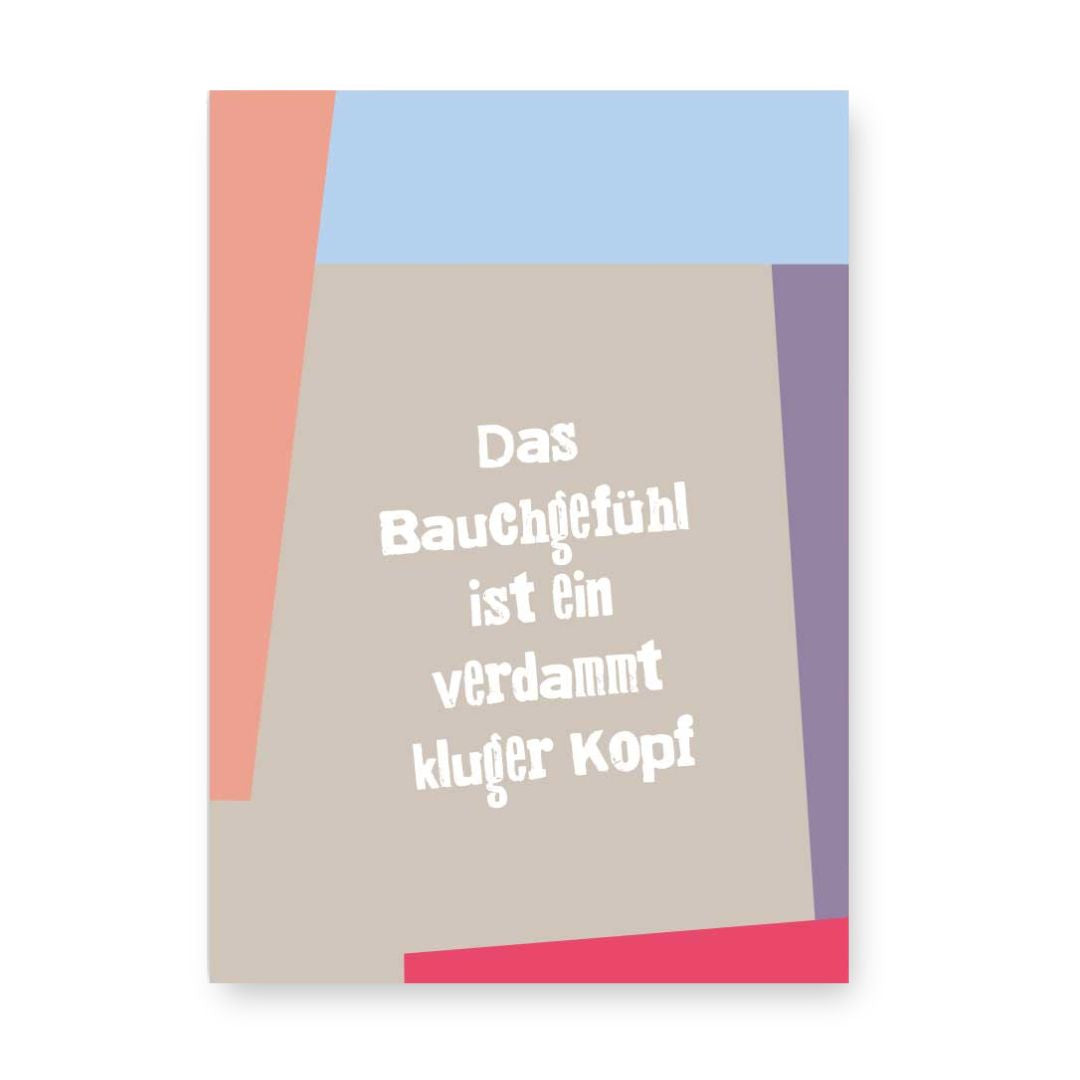 Postkarte 'Das Bauchgefühl'