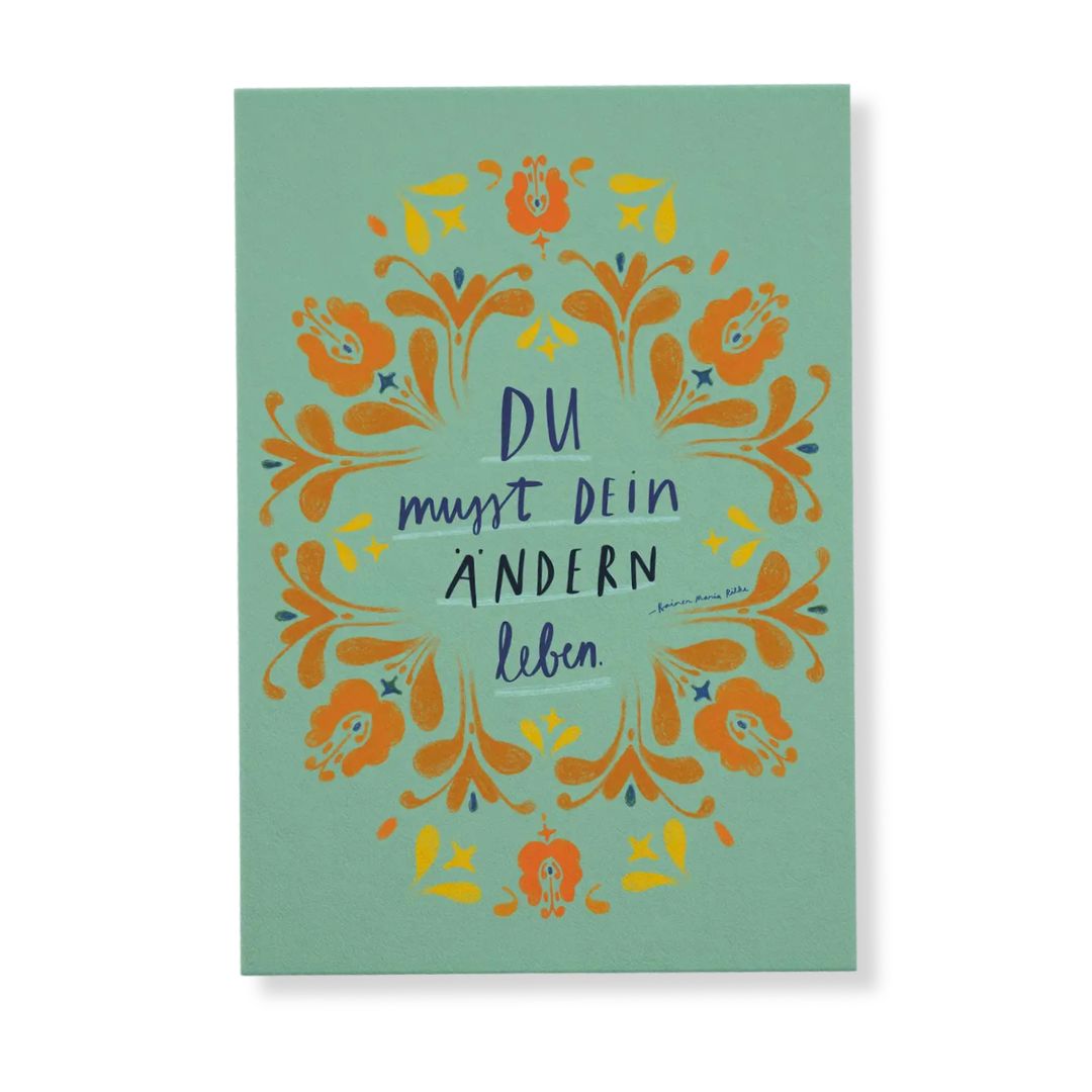 Postkarte 'Dein Ändern leben'