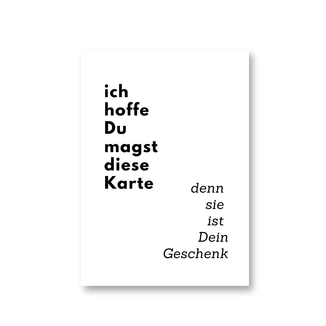 Postkarte 'Geschenk'