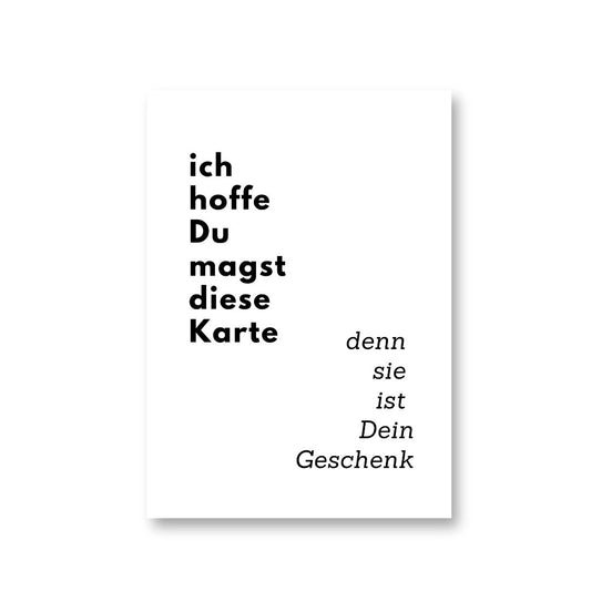 Postkarte 'Geschenk'