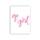 Postkarte 'Go Girl'