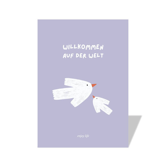 Karte 'Willkommen auf der Welt'