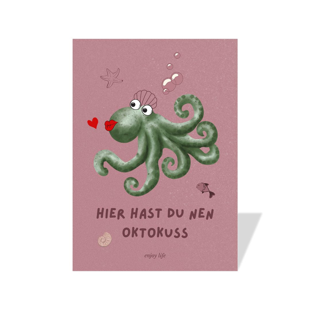 Postkarte 'Oktokuss'