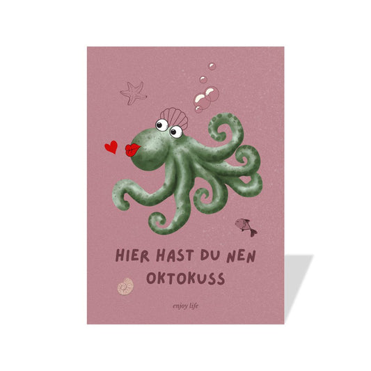 Postkarte 'Oktokuss'