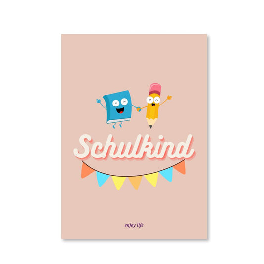 Postkarte 'Schulkind'