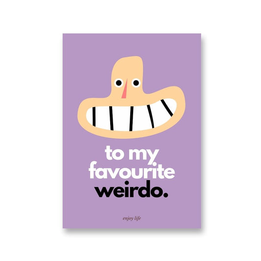 Postkarte 'Weirdo'