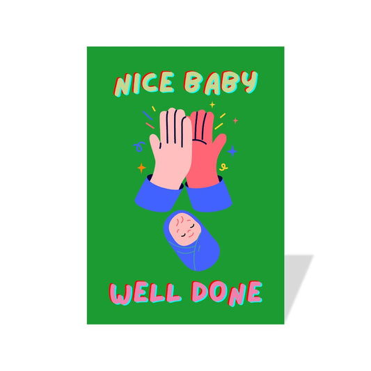 Postkarte 'High Five Baby'