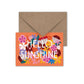 Postkarte Bloomy 'Hello Sunshine'