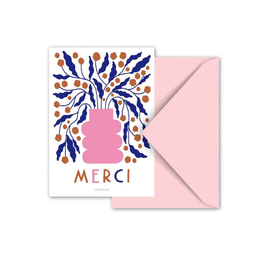 Postkarte 'A Way To Say MERCI'