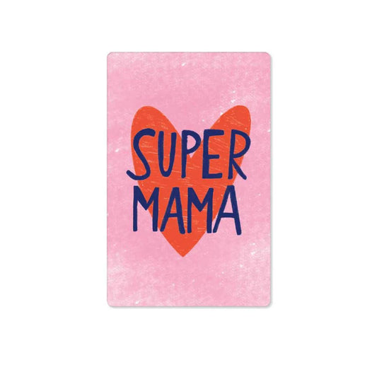 Postkarte Kind Mind 'Super Mama'