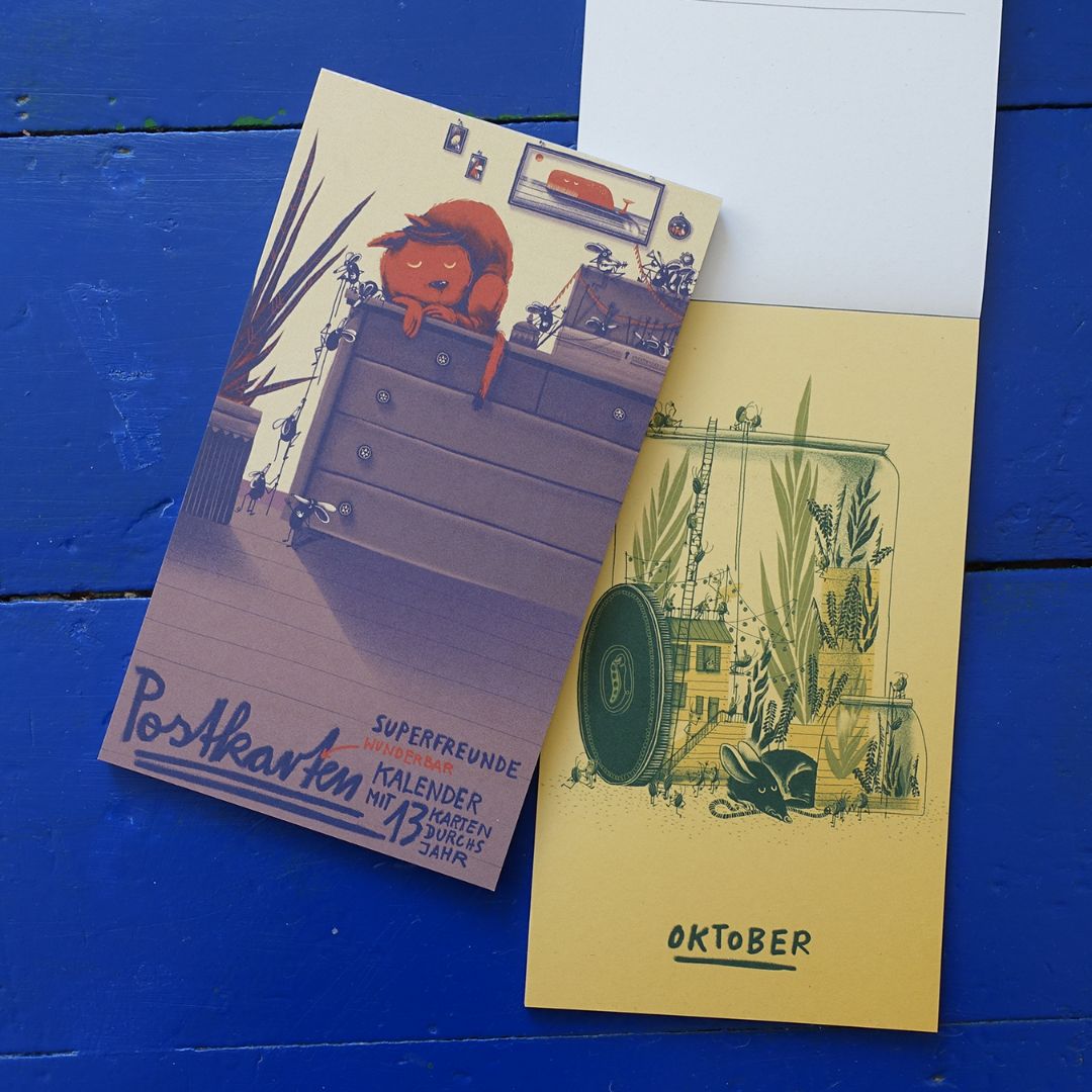 Alle Jahre Superpostkarten-Kalender 'Superfreunde Best of Teil 2'