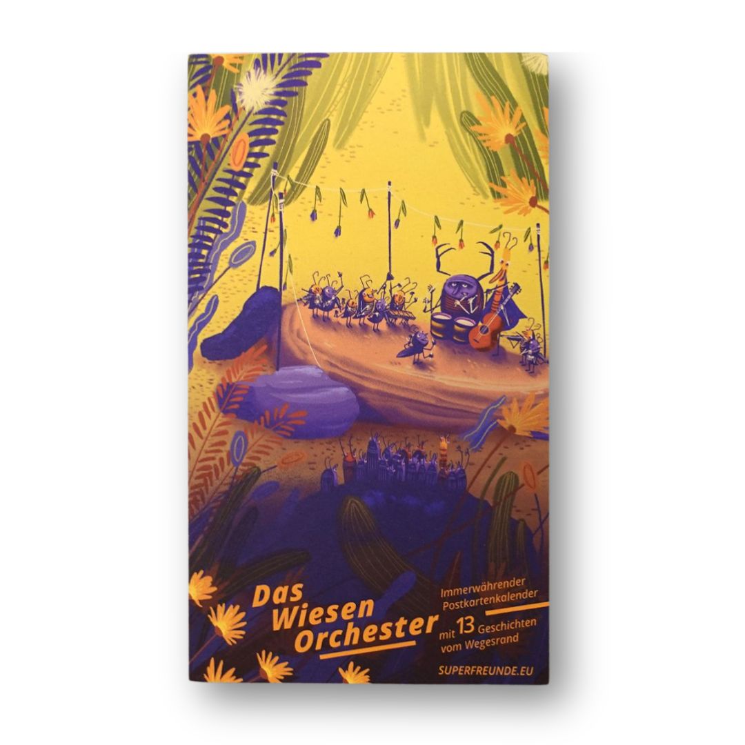 Alle Jahre Superpostkarten-Kalender 'Das Wiesen-Orchester'