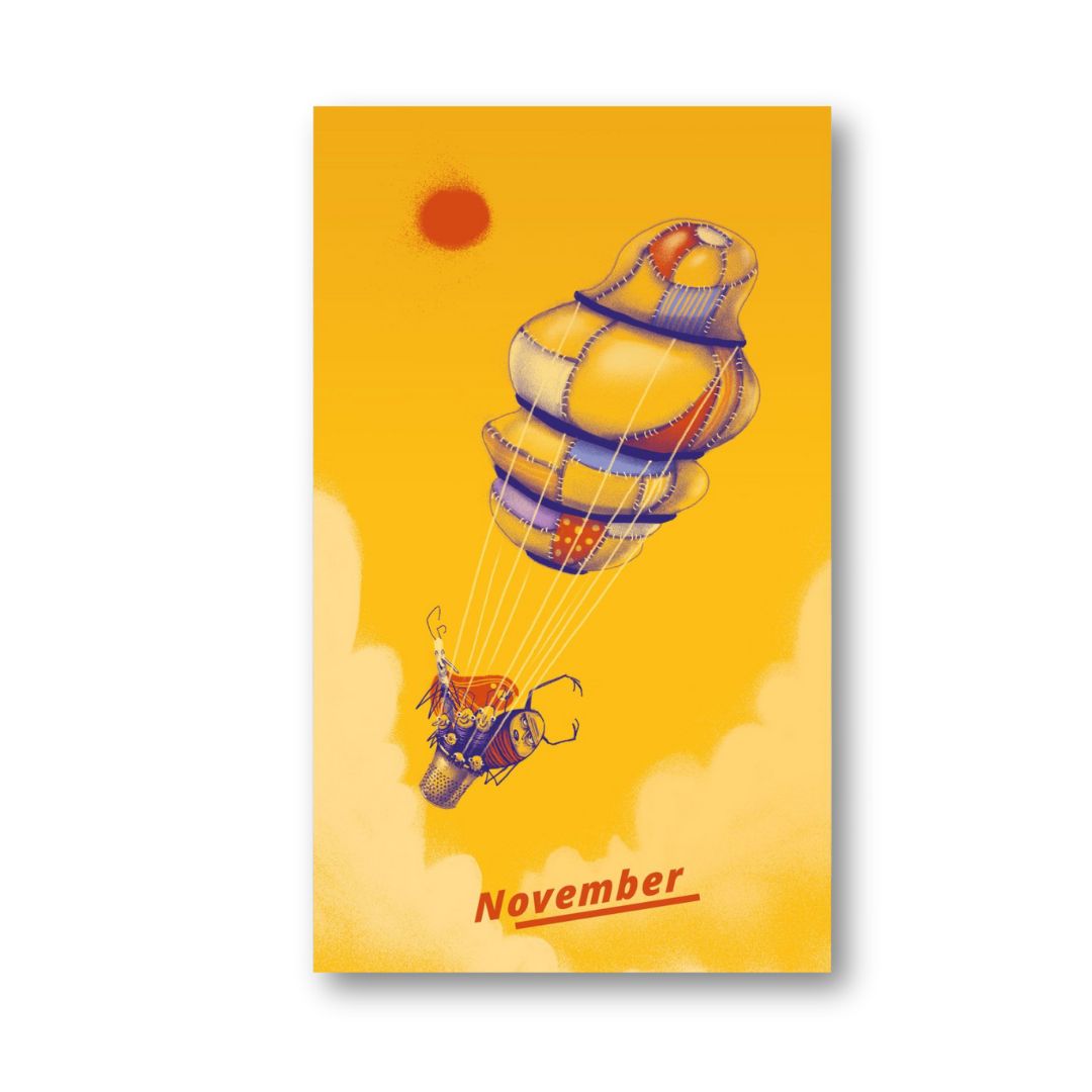 Alle Jahre Superpostkarten-Kalender 'Das Wiesen-Orchester'