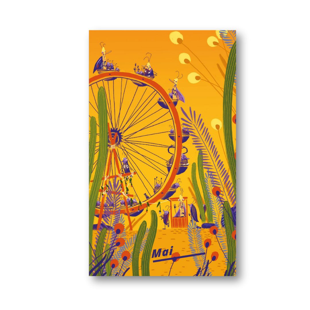 Alle Jahre Superpostkarten-Kalender 'Das Wiesen-Orchester'