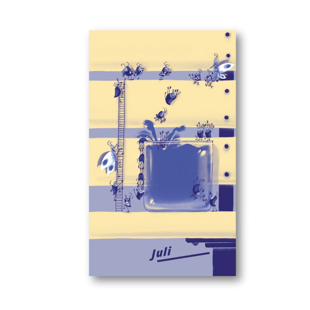 Alle Jahre Superpostkarten-Kalender 'Das Wiesen-Orchester'