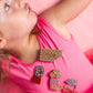 Anstecknadel Pudel-Brosche mit Glitzer