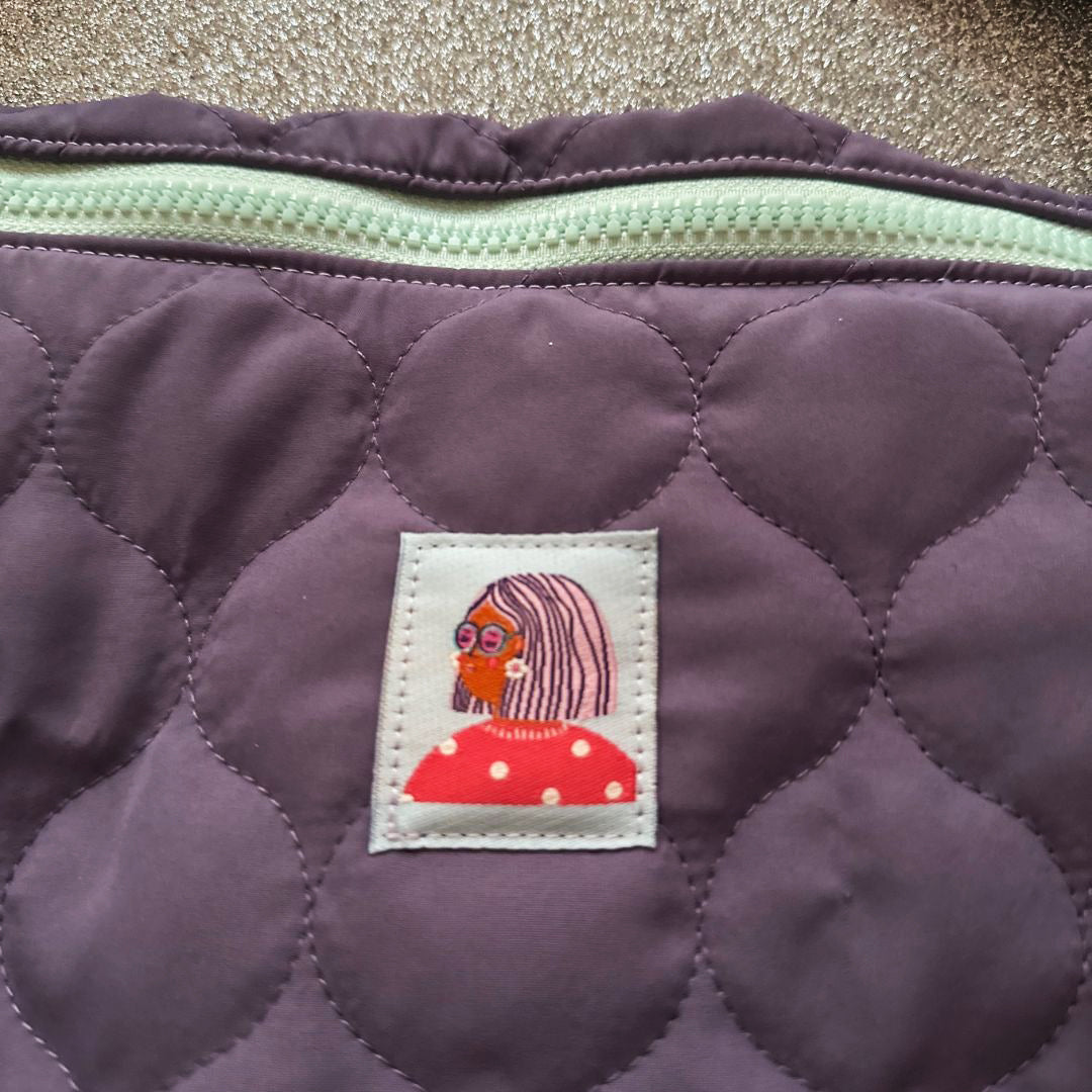 Damen Tasche Moonbag 'Puffy She' flieder