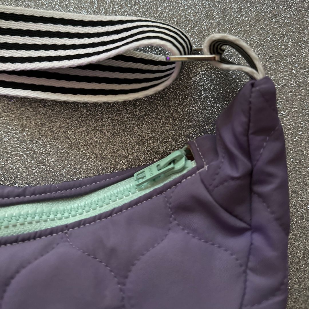 Damen Tasche Moonbag 'Puffy She' flieder