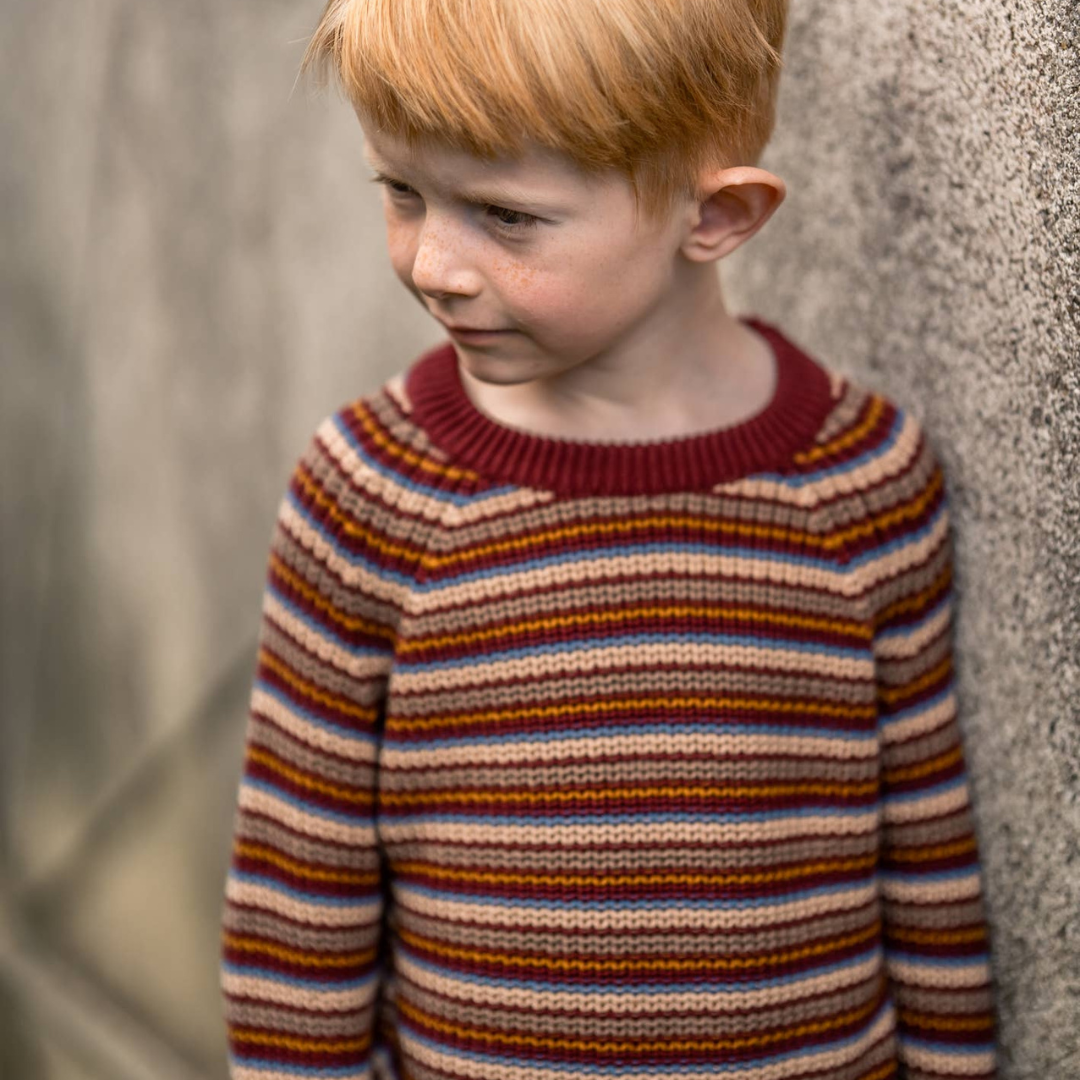 Wunderschöner Strickpullover gestreift 'Karl'