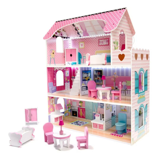 Puppenhaus mit Möbeln "Pink Dream"