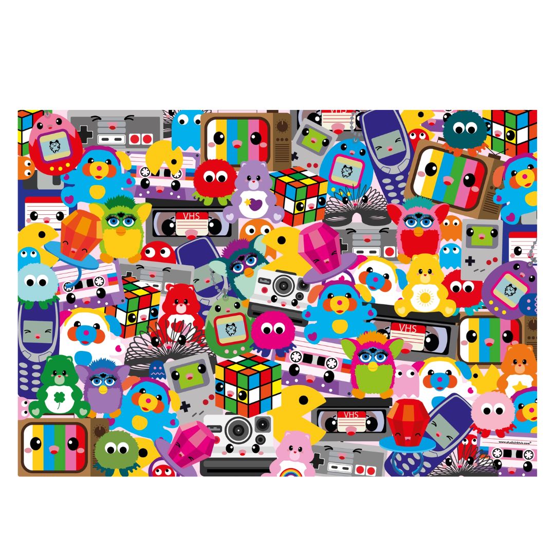 Witziges Puzzle mit 1000 Teilen '80s and 90s Forever'