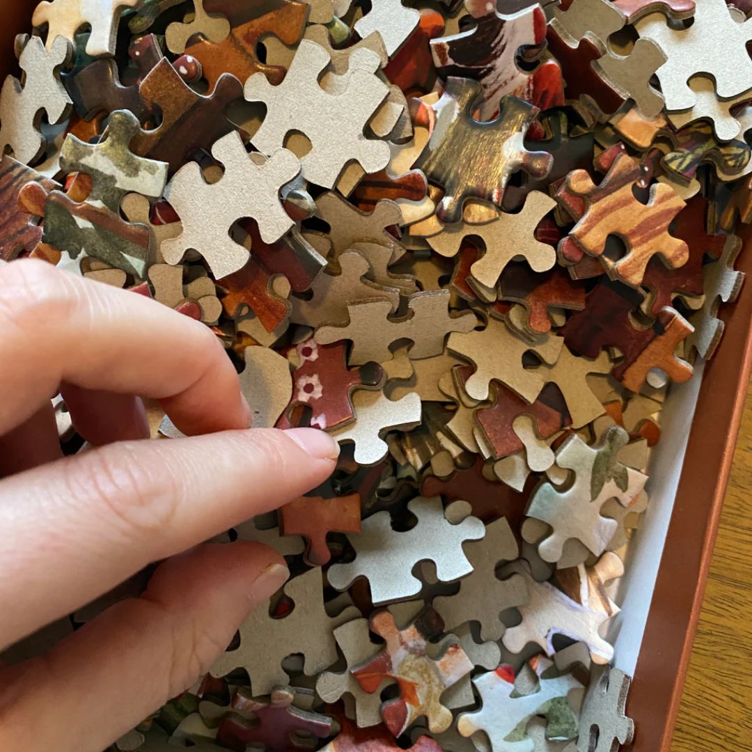 Gemütliches Puzzle 'Gemütlich im Wald'
