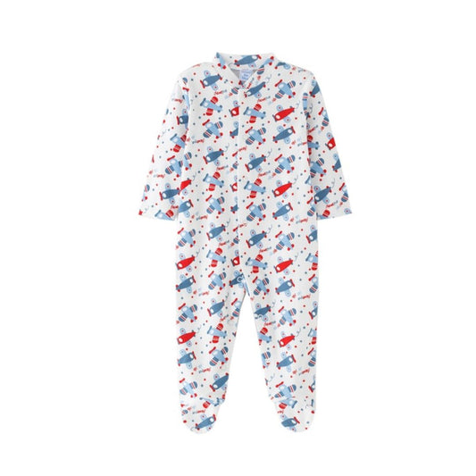 Baby Pyjama mit Flugzeugmuster