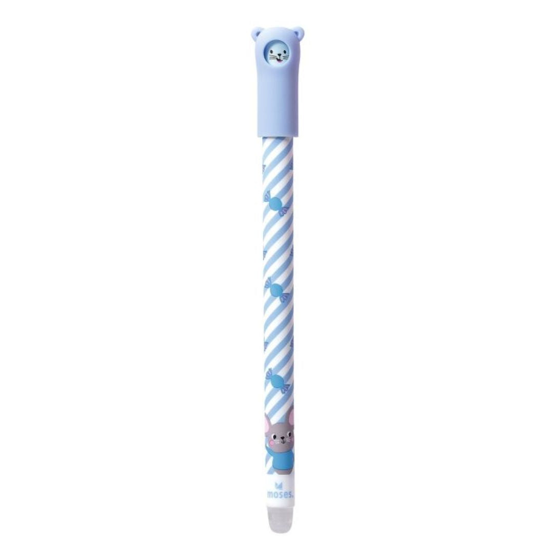 Radierbarer Gelschreiber Winterfreunde blaue Tinte