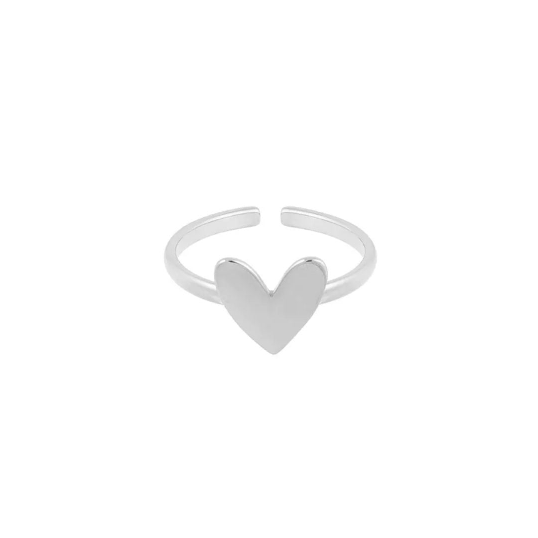 Ring mit Herz 'Love *1' silber