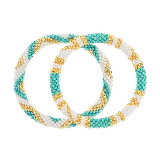 Roll-On® Freundschaftsarmbänder 'Aquamarine'
